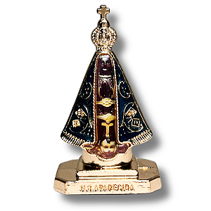 Imagem de N. S. Aparecida detalhe Impressão Foto para Painel de Carro - 5 CM