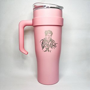 Copo térmico Carlo Acutis rosa 1,2 L