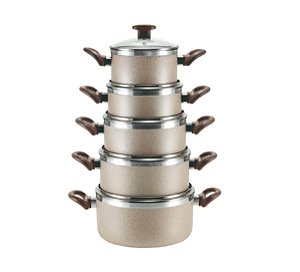 Conjunto Caçarola Crema Plus Tampa de Vidro