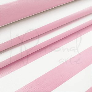 Sintetico Listras Big - Rosa Bebe