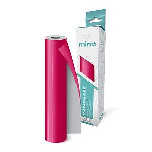 Adesivo Vinil Brilho Rosa Fucsia Mimo - 23 cm x 2,5 m