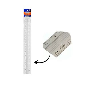 RÉGUA DE ALUMÍNIO 30CM - BRW