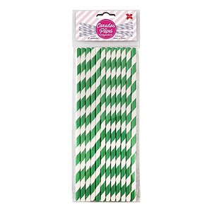 CANUDO DE PAPEL 6MMX200MM C/12-LIST VERDE