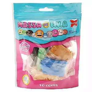 MASSA DE EVA 50g - 10 CORES