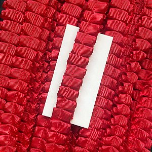 Fita Drapeada Gorgorão Nº 3 - 1m x 14mm - B19-VERMELHO