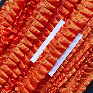 Fita Drapeada Gorgorão Nº 5 - 1m x 22mm - B53-LARANJA