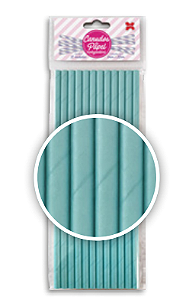 CANUDO DE PAPEL 6MMX200MM C/12-AZUL CLARO
