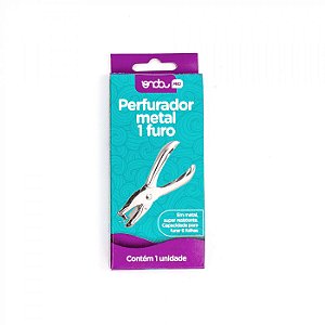 PERFURADOR METAL 1 FURO 6F - 1 UND