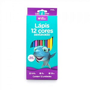 LAPIS 12 CORES SEXTAVADO - 1 CX