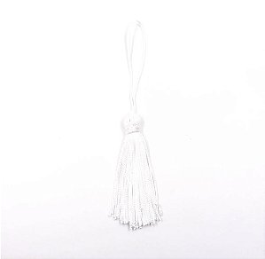 TASSEL SIMPLES 70MM COM 5 UND - BRANCO 101