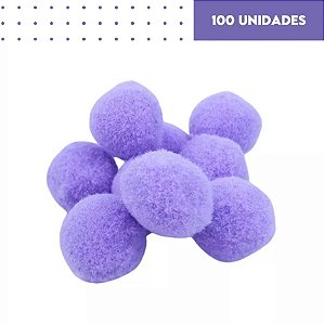 POMPOM POLIESTER 20mm - LILÁS 164 - 100 und