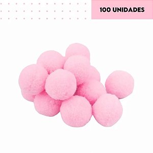 POMPOM POLIESTER 20mm - ROSA 132 - 100 und