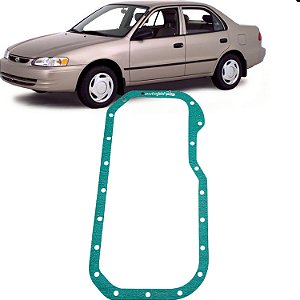 Junta Cárter Corolla 1.6 1.8 16v 1992 a 2002  Motores 4AFE 7AFE - Sobre Cárter