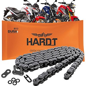 Corrente Relação CB 300 2009 a 2015 Twister 300 2023/... Twister 250 2016 a 2022 520HX110L - Com  Retentor