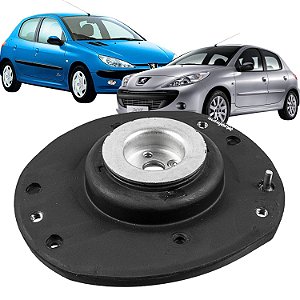 Coxim Amortecedor Dianteiro Peugeot 206 207 1999 a 2014 Lado Esquerdo (Sem Rolamento)