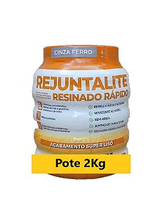REJUNTALITE RESINADO CINZA FERRO 2KG