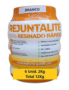 REJUNTALITE RESINADO BRANCO 6x2KG