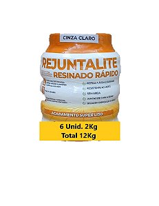 REJUNTALITE RESINADO CINZA CLARO 6x2KG