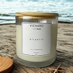 Vela Aromática de Cera Vegetal - 180g - ATLANTIS