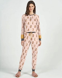 Pijama Manga Longa Love Breakfast
