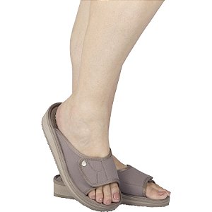 Mule Slide Ortopédico para Esporão e Fascite Plantar MundoFlex - Argila