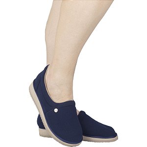 Sapatilha Anatômica para Esporão e Fascite Plantar MundoFlex - Azul Marinho