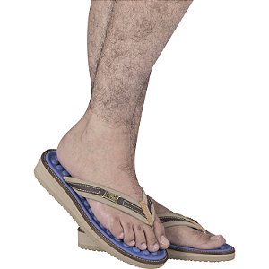 Chinelo Anatômico Robust para Esporão e Fascite Plantar Mundoflex - Azul Marinho