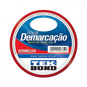 TEKBOND FITA DEMARCA SOLO 48MMX15MT VERMELHA