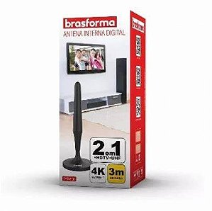 BRASFORMA ANTENA DIGITAL INTERNA 3.0MT SHD-0500