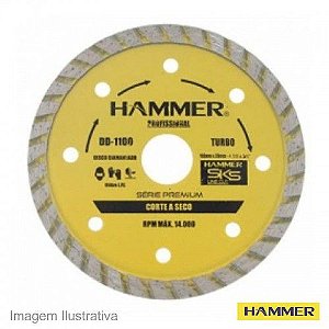 HAMMER DISCO DIAMANTADO TURBO 110 X 20MM