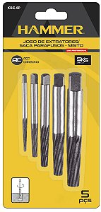 HAMMER JG EXTRATOR DE PARAFUSO PROFISSIONAL GYKBE5P C/5PCS