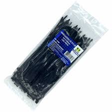 MELFI ABRACADEIRA NYLON PRETA 4.8X400MM C/100