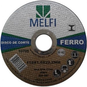MELFI DISCO FERRO 4.1/2X7/8"