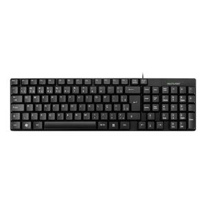 MULTILASER TECLADO BASICO SLIM PRETO USB TC193BU