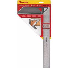 STARRETT ESQUADRO C/CABO INOX 25CM 10"
