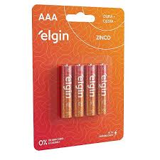 ELGIN PILHA ZINCO AAA C/4 - R03