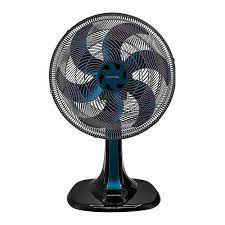 VENTISOL VENTILADOR MESA TURBO 6 PAS 30CM PREMIUM PRETO/AZUL 127V