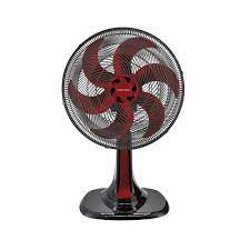 VENTISOL VENTILADOR MESA TURBO 6 PAS 30CM PREMIUM PRETO/VERMELHO 127V