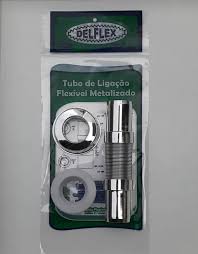 DELFLEX TUBO LIGACAO SANFONADO METALIZADO C/SPUD