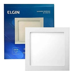 ELGIN LUMINARIA LED 24W 6500K EMBUTIR QUADRADA