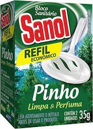 SANOL BLOCO SANITARIO C/APLICADOR PINHO 35G