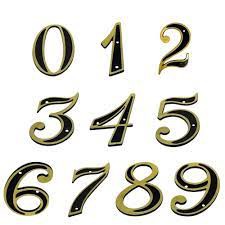 VUTEN NUMERO RESIDENCIAL DOURADO "9"