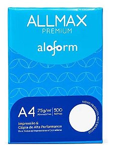 PAPEL SULFITE ALLMAX PREMIUM A4 C/500 FOLHAS