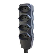 FC TOMADA BARRA 4 TOMADAS 2P+T 20A PRETA