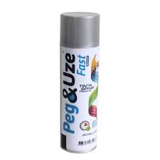 PEG&UZE FAST TINTA SPRAY METALICO PRATA 300ML/130G