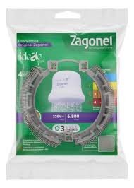 RESISTENCIA ZAGONEL DUCHA IDEALE PLUS/FLUIR 6800W 220V