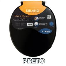 ALUMASA ASSENTO SANITARIO MILANO PRETO*