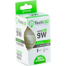 TECHLUZ LAMPADA LED BULBO 09W BIVOLT*