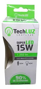 TECHLUZ LAMPADA LED BULBO 15W BIVOLT*