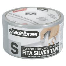 ADELBRAS SILVER TAPE PRATA 48MMX05M